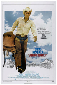 Junior Bonner 1972 - Steve McQueen - Vintage Classic Movie Poster
