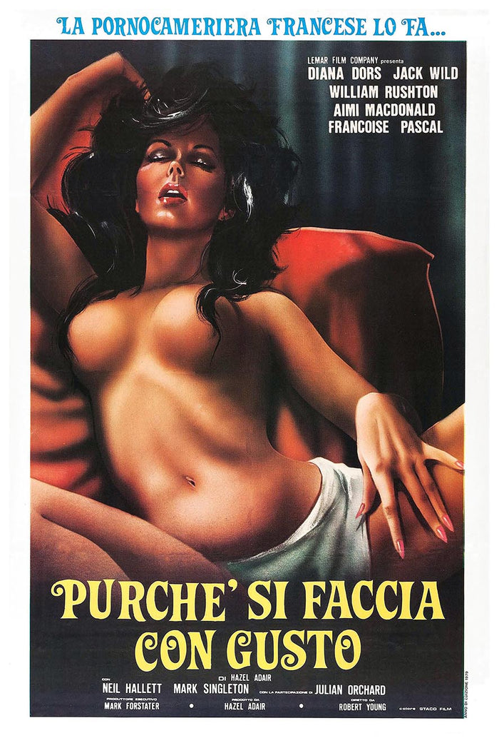 Keep It Up Downstairs 1976 - Italian v1 - Vintage Classic Movie Poster