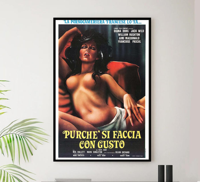 Keep It Up Downstairs 1976 - Italian v1 - Vintage Classic Movie Poster