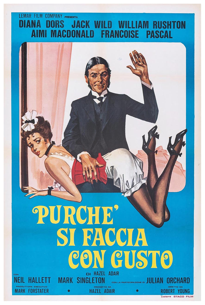 Keep It Up Downstairs 1976 - Spanish - Vintage Classic Movie Poster