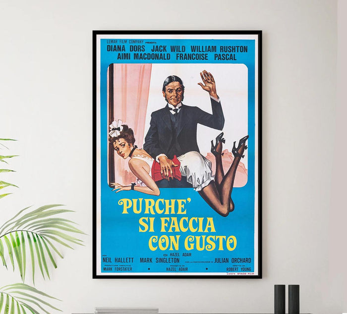 Keep It Up Downstairs 1976 - Spanish - Vintage Classic Movie Poster