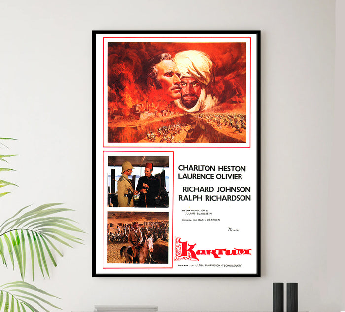 Khartoum 1966 - Laurence Olivier - Spain - Classic Movie Poster
