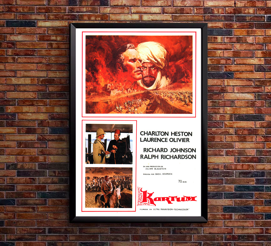 Khartoum 1966 - Laurence Olivier - Spain - Classic Movie Poster