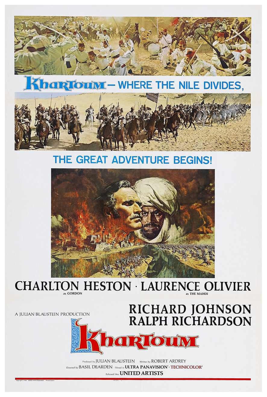 Khartoum 1966 - Laurence Olivier - US 3 - Classic Movie Poster