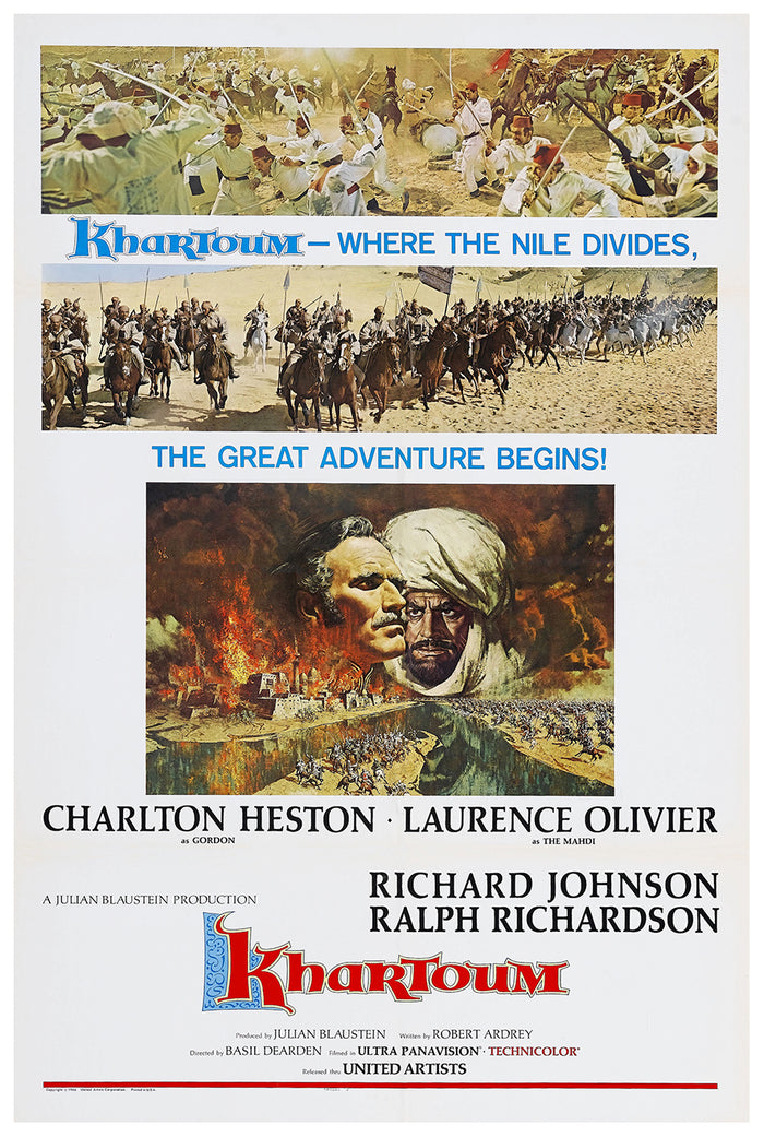 Khartoum 1966 - Laurence Olivier - US 3 - Classic Movie Poster