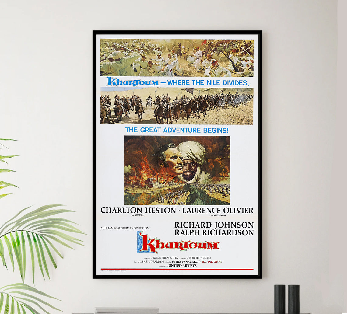 Khartoum 1966 - Laurence Olivier - US 3 - Classic Movie Poster