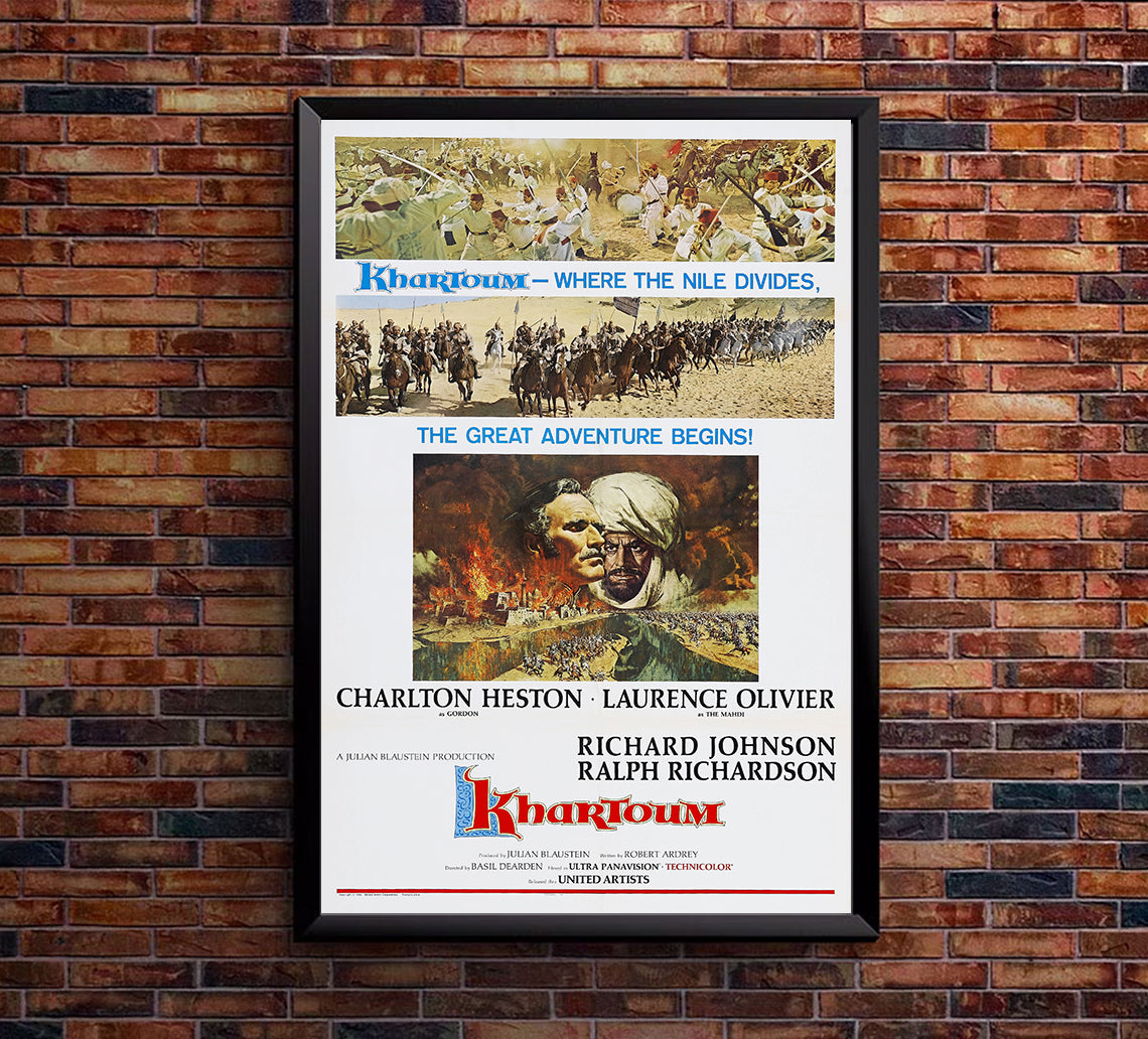 Khartoum 1966 - Laurence Olivier - US 3 - Classic Movie Poster