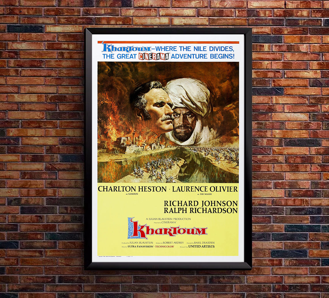 Khartoum 1966 - Laurence Olivier - US 2 - Classic Movie Poster