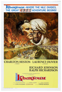 Khartoum 1966 - Charlton Heston - Vintage Classic Movie Poster