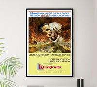 Khartoum 1966 - Charlton Heston - Vintage Classic Movie Poster