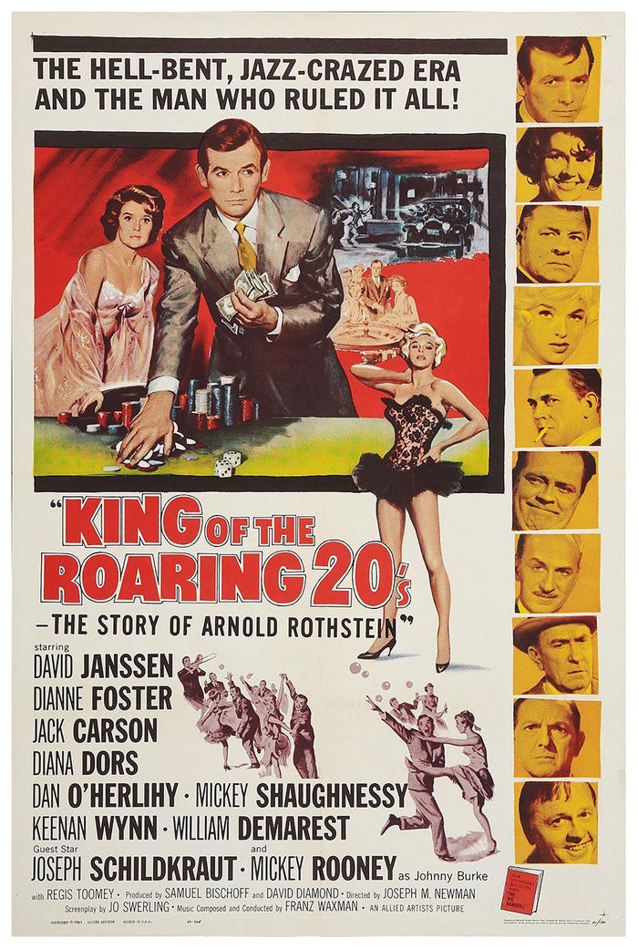 King of the Roaring 20's - The Story of Arnold Rothstein 1961 - Vintage Classic Movie Poster