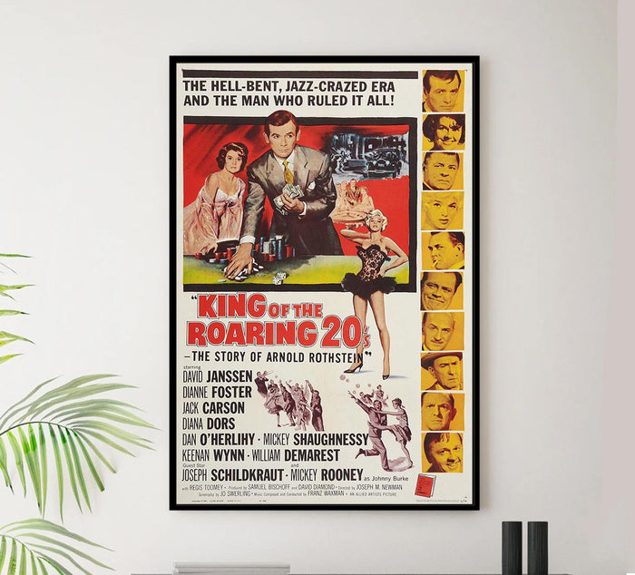 King of the Roaring 20's - The Story of Arnold Rothstein 1961 - Vintage Classic Movie Poster