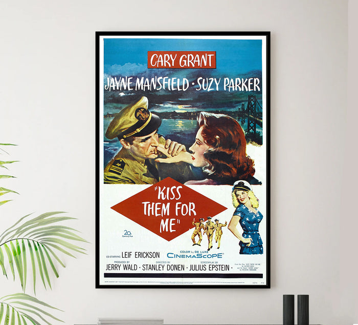 Kiss Them for Me 1957 - Jayne Mansfield - US - Classic Movie Poster