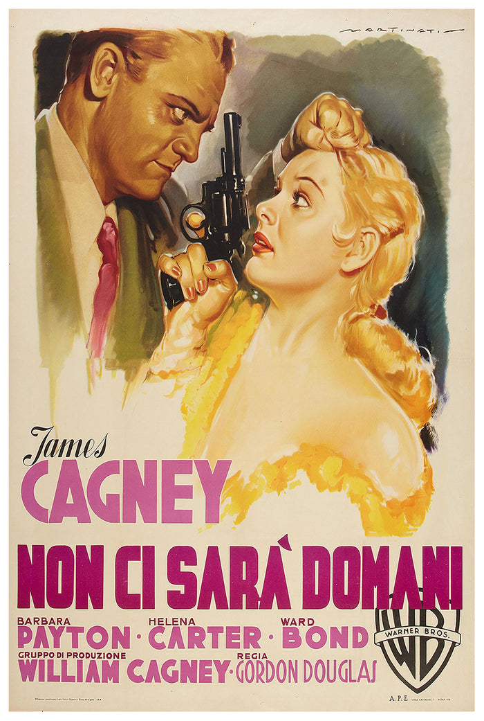 Kiss Tomorrow Goodbye 1950 - James Cagney - Italy - Classic Movie Poster