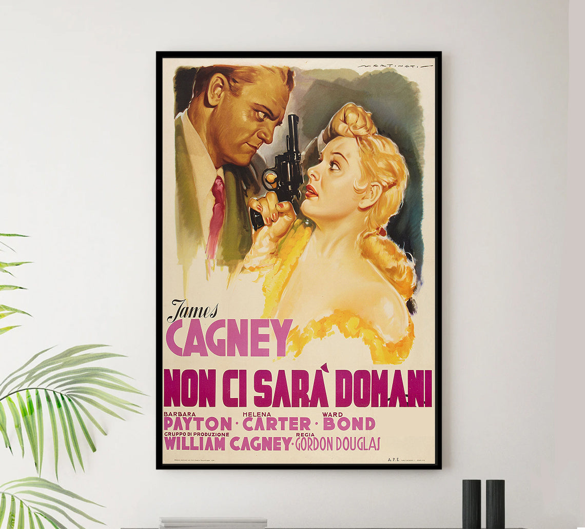 Kiss Tomorrow Goodbye 1950 - James Cagney - Italy - Classic Movie Poster