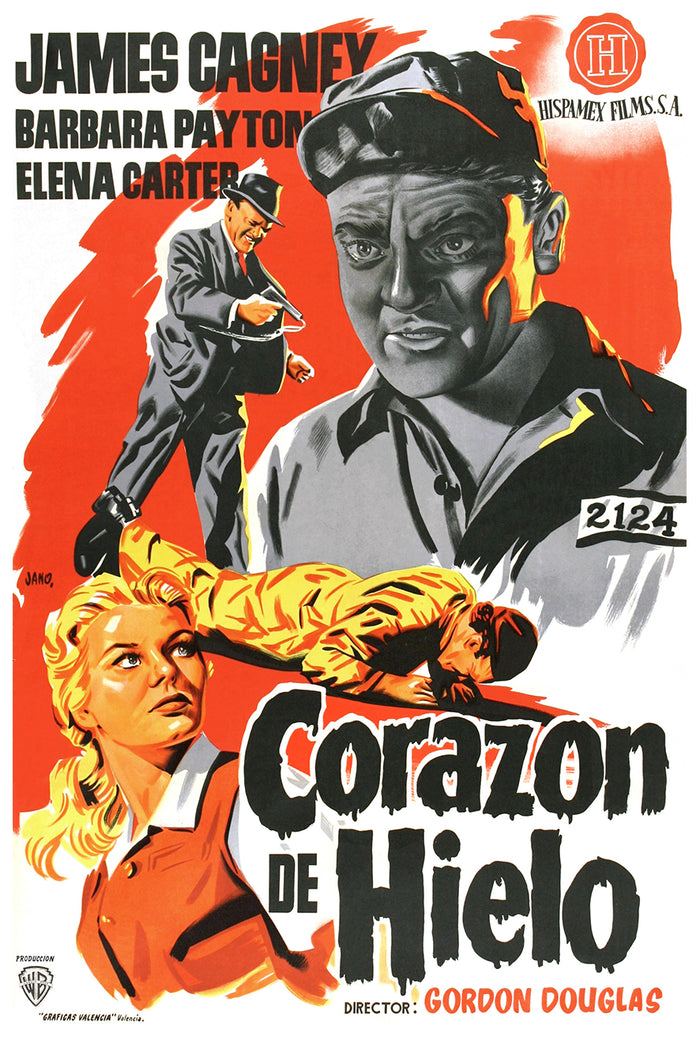 Kiss Tomorrow Goodbye 1950 - James Cagney - Spain 2 - Classic Movie Poster