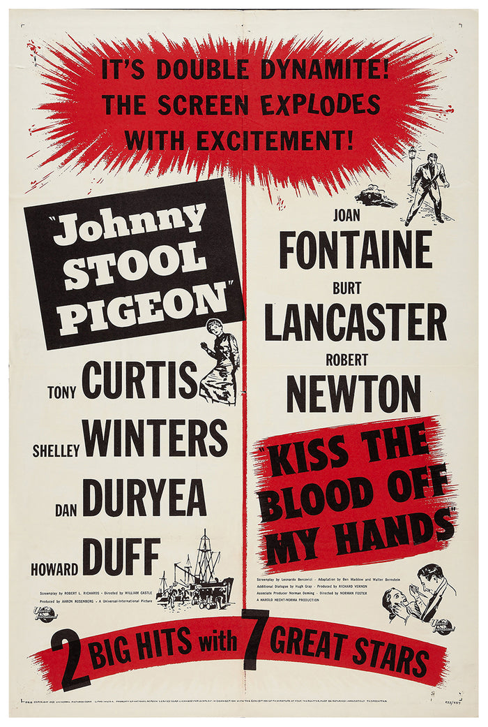 Kiss the Blood Off My Hands 1948 - Burt Lancaster - US - Classic Movie Poster