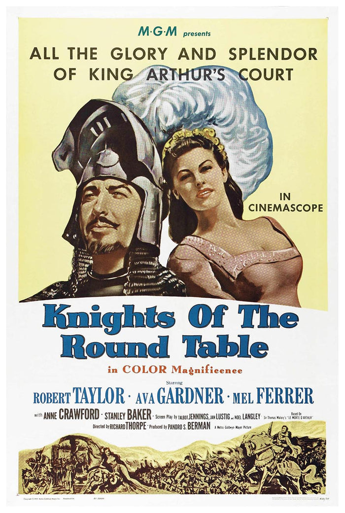 Knights of the Round Table 1953 v1 – Vintage Classic Movie Poster