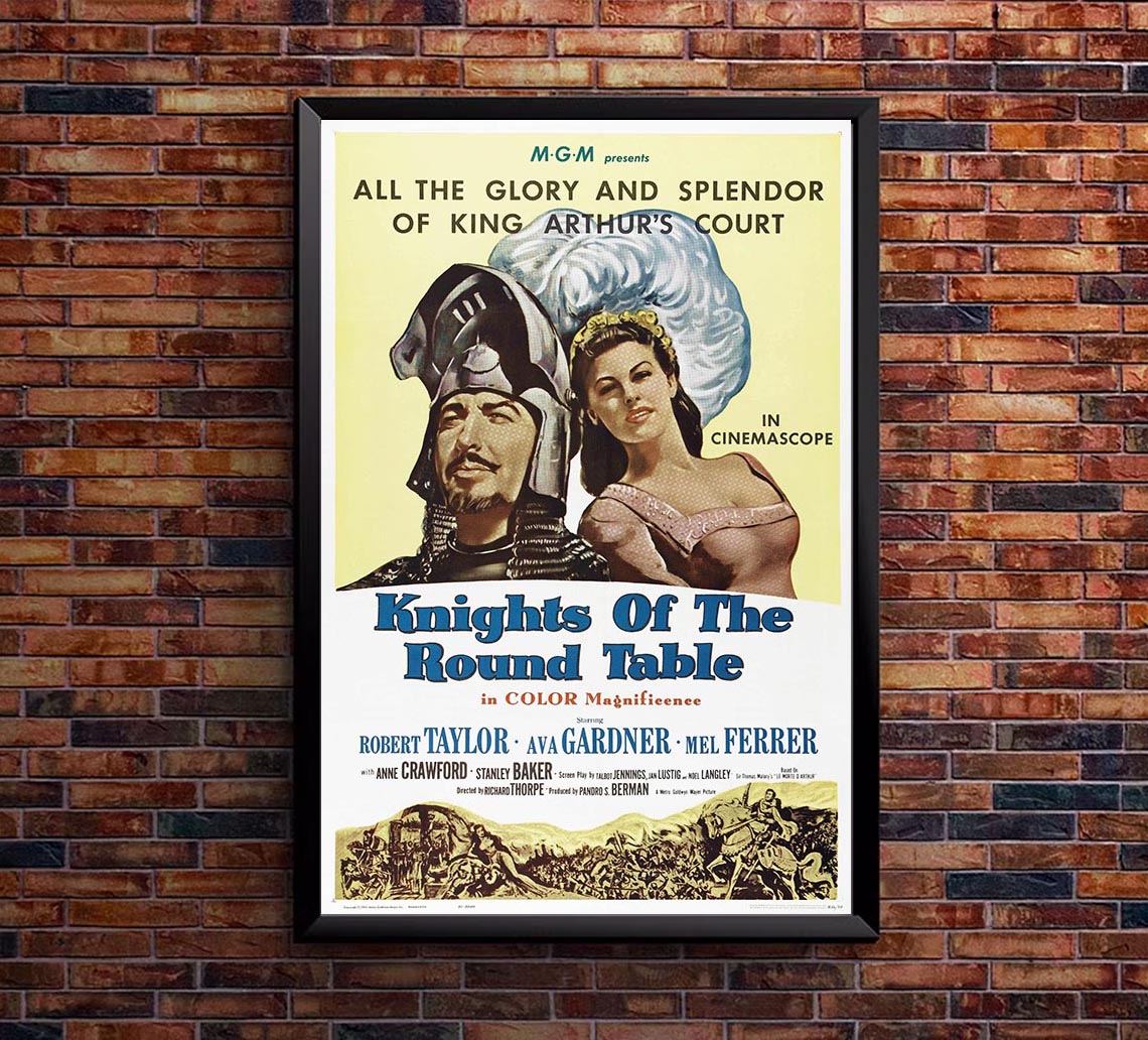 Knights of the Round Table 1953 v1 – Vintage Classic Movie Poster