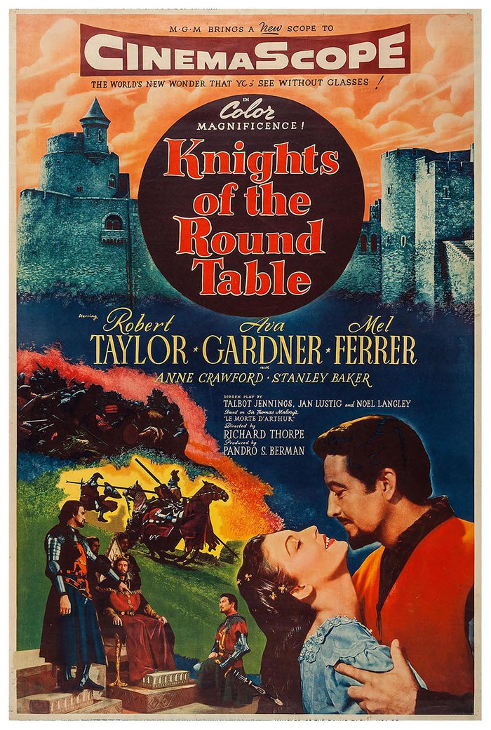 Knights of the Round Table 1953 v2 – Vintage Classic Movie Poster