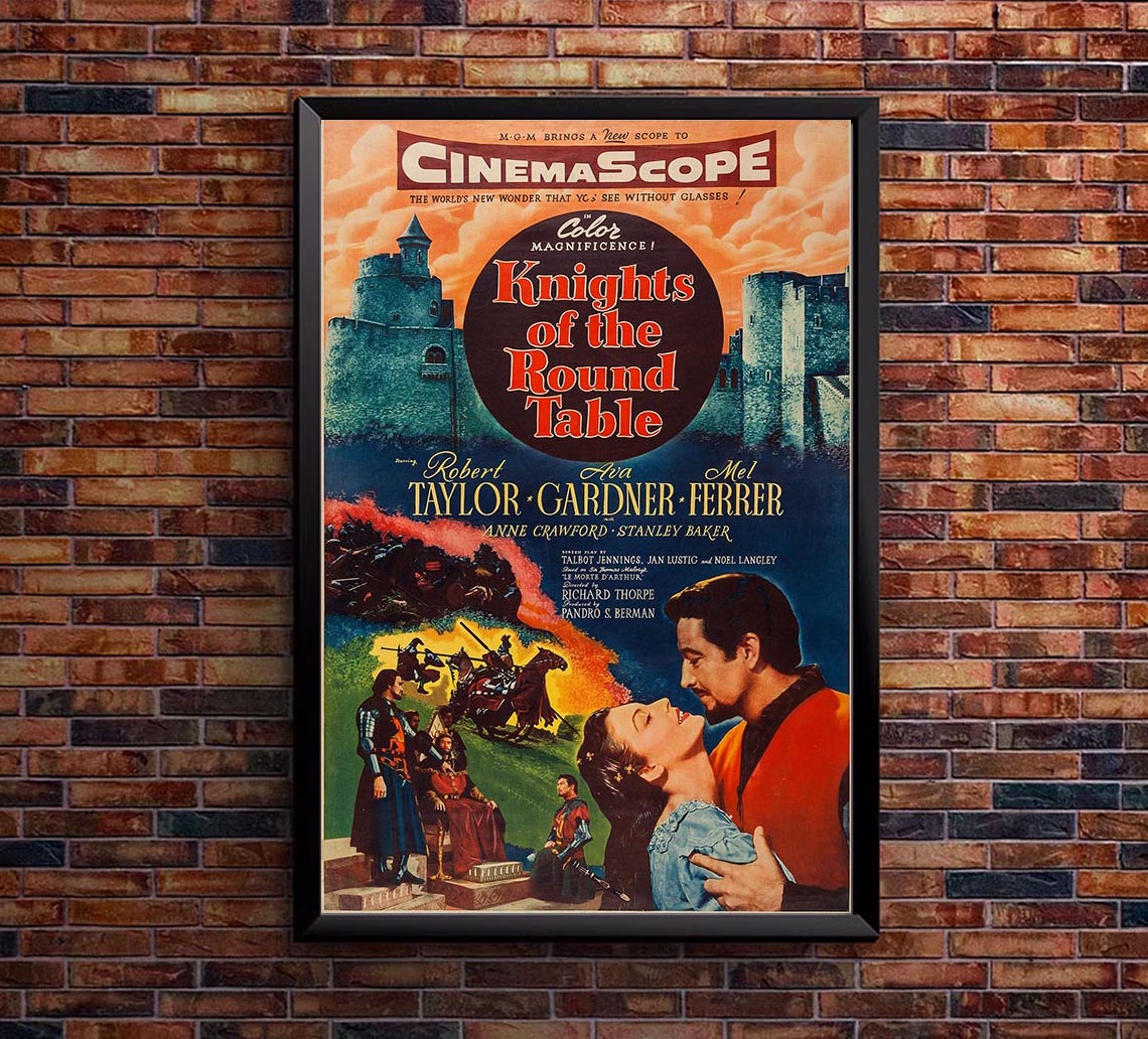 Knights of the Round Table 1953 v2 – Vintage Classic Movie Poster
