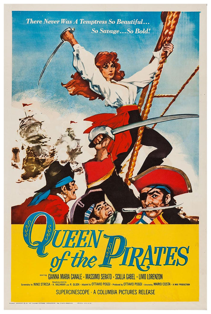 La Venere dei pirati 1960 - Vintage Pirate Classic Movie Poster