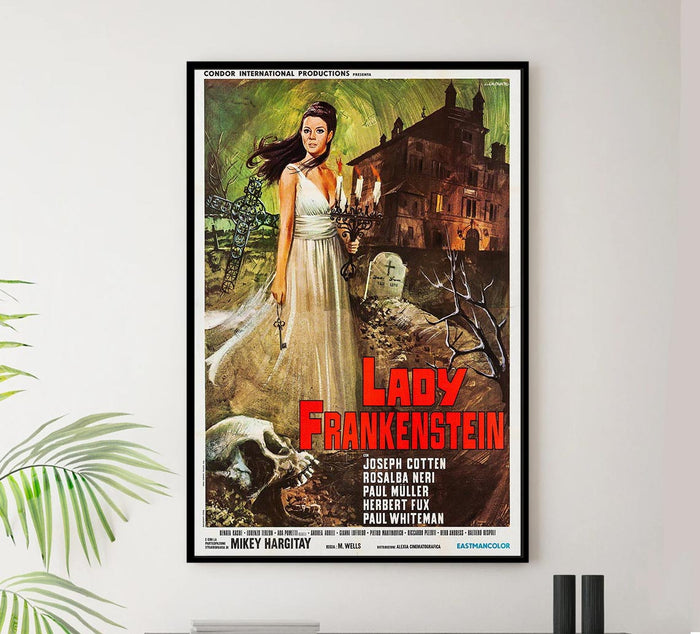 Lady Frankenstein 1971 - Italian v1 - Vintage Horror Classic Movie Poster