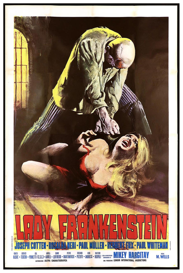 Lady Frankenstein 1971 - Italian v2 - Vintage Horror Classic Movie Poster