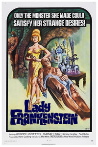 Lady Frankenstein 1971 - Vintage Horror Classic Movie Poster
