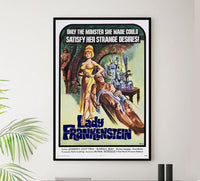 Lady Frankenstein 1971 - Vintage Horror Classic Movie Poster
