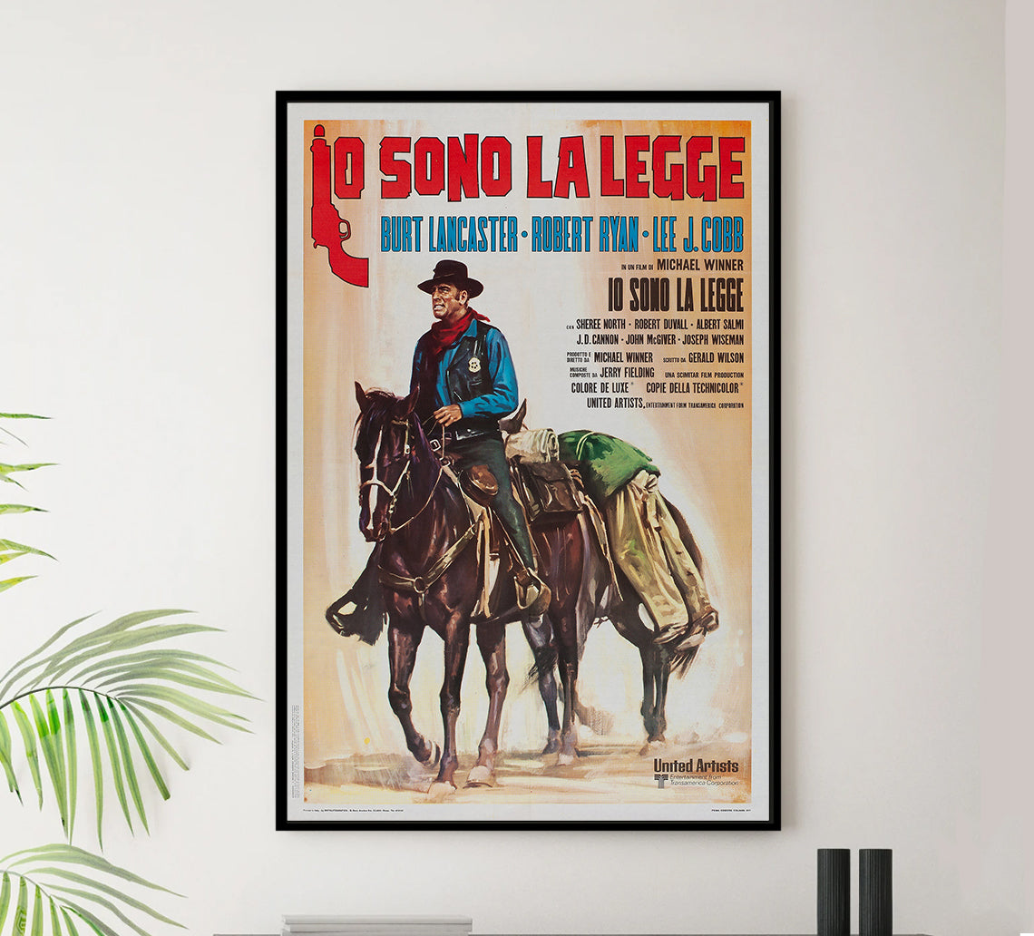 Lawman 1971 - Burt Lancaster - Italy - Classic Movie Poster
