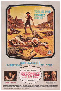 Lawman 1971 - Burt Lancaster - Spain - Classic Movie Poster