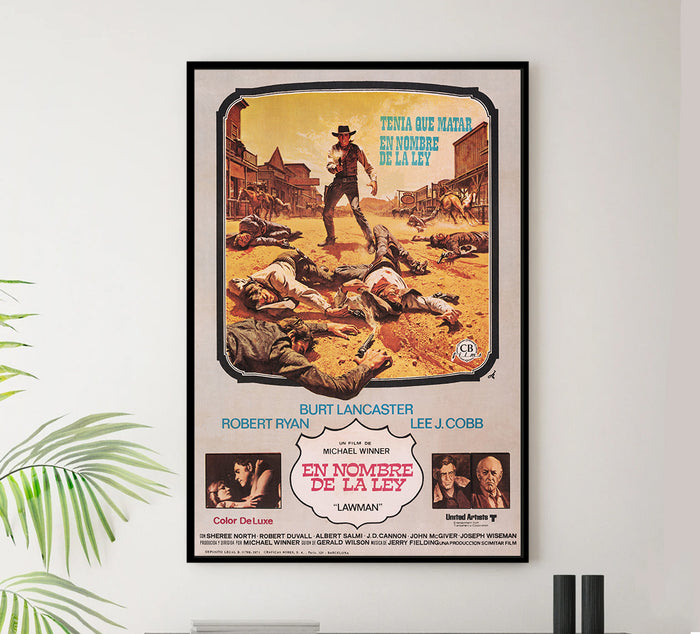 Lawman 1971 - Burt Lancaster - Spain - Classic Movie Poster