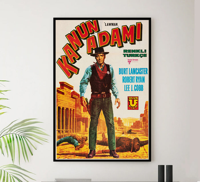 Lawman 1971 - Burt Lancaster - Turkey - Classic Movie Poster