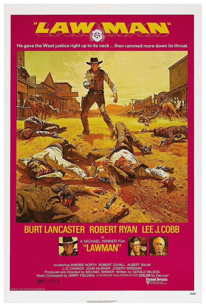 Lawman 1971 - Burt Lancaster - US - Classic Movie Poster