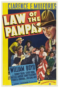 Law of the Pampas 1939 - William Boyd - Classic Western Movie Poster