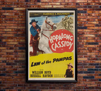 Law of the Pampas 1939 v2 - William Boyd - Classic Western Movie Poster