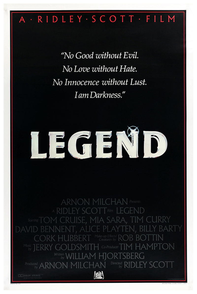 Legend 1985 v2 - Classic Movie Poster