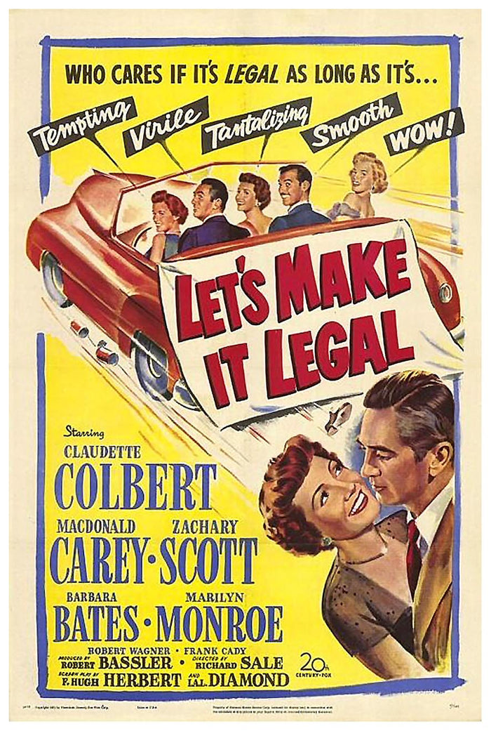 Let's Make It Legal 1951 - Vintage Classic Movie Poster