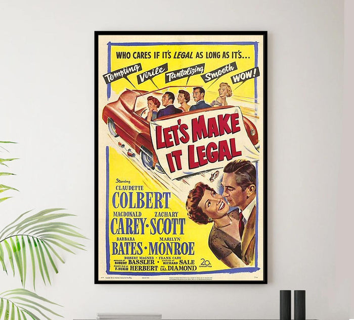 Let's Make It Legal 1951 - Vintage Classic Movie Poster
