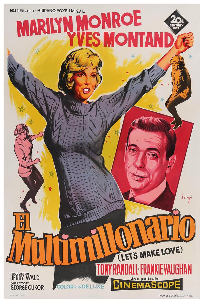 Let's Make Love 1960 - Spanish - Vintage Classic Movie Poster