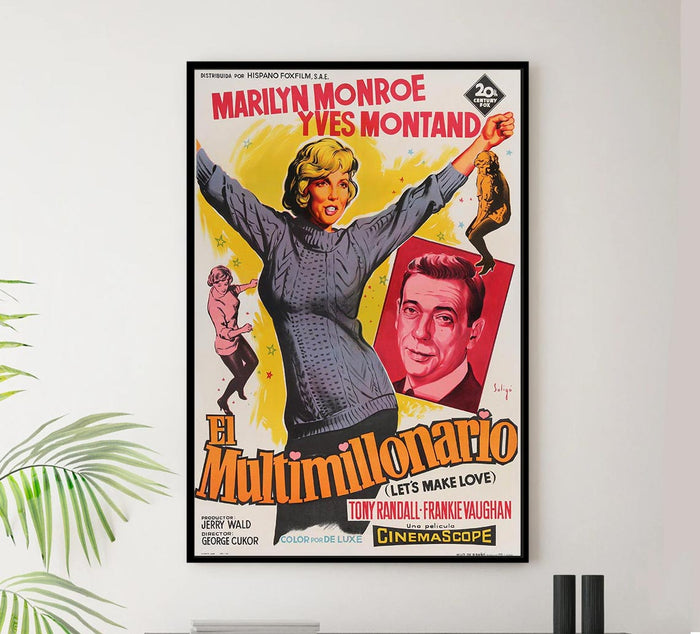 Let's Make Love 1960 - Spanish - Vintage Classic Movie Poster
