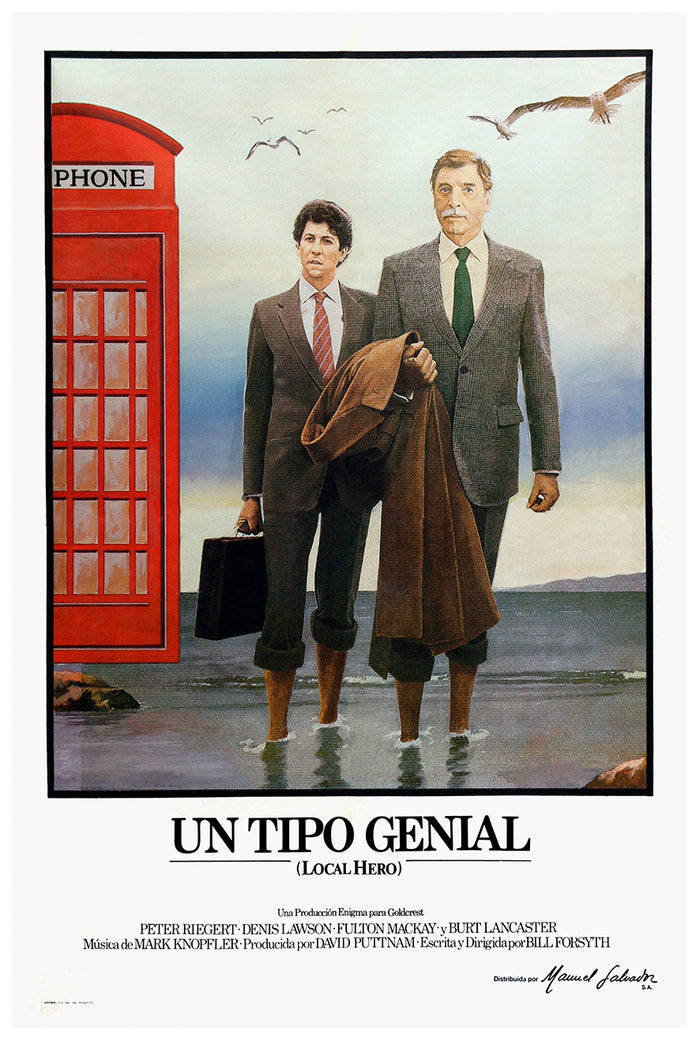 Local Hero 1983 - Burt Lancaster - Spain - Classic Movie Poster