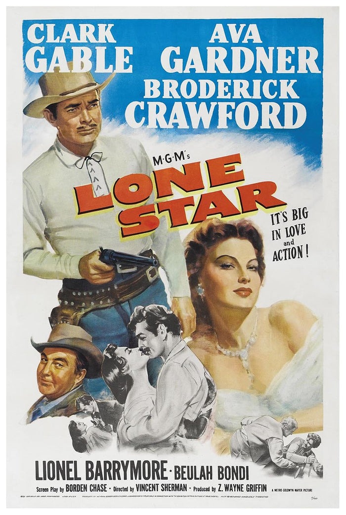 Lone Star 1952 – Vintage Classic Movie Poster