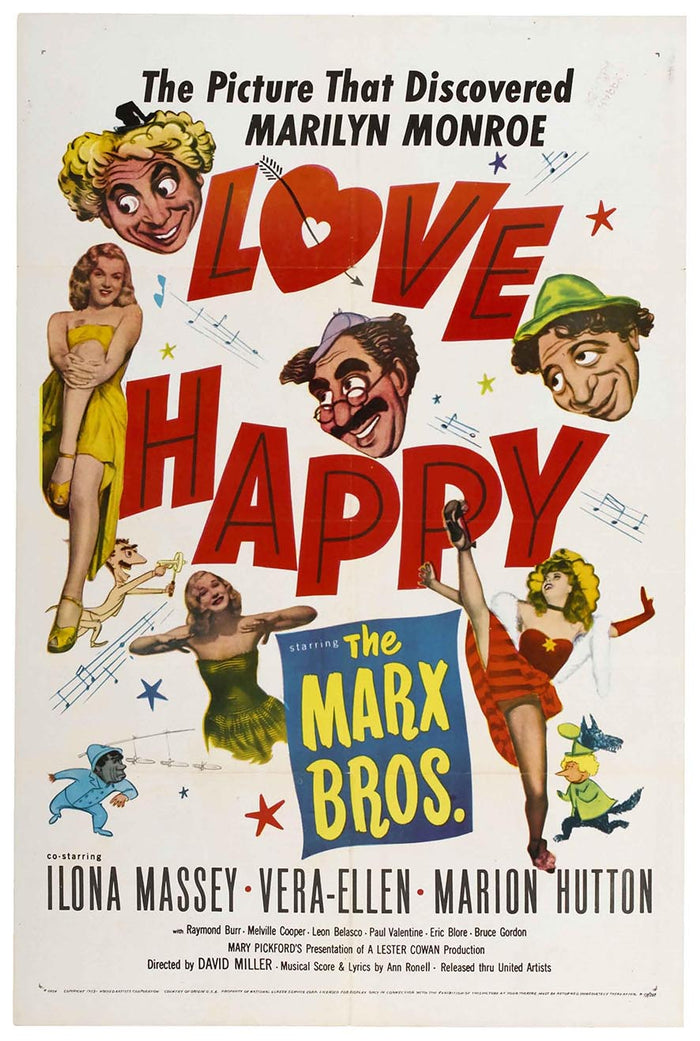 Love Happy 1949 - Vintage Classic Movie Poster