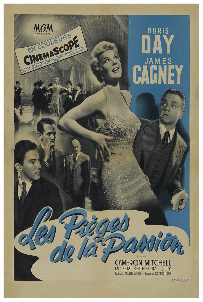 Love Me or Leave Me 1955 - James Cagney - France - Classic Movie Poster