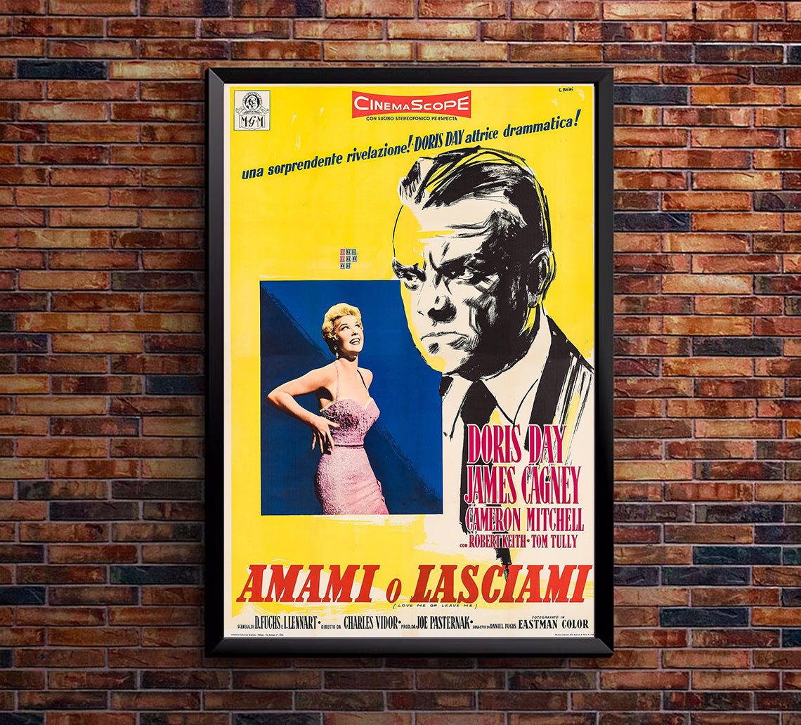 Love Me or Leave Me 1955 - James Cagney - Italy - Classic Movie Poster