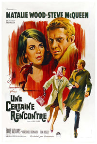 Love with the Proper Stranger 1963 - France - Steve McQueen - Vintage Classic Movie Poster