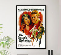 Love with the Proper Stranger 1963 - France - Steve McQueen - Vintage Classic Movie Poster