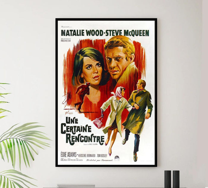 Love with the Proper Stranger 1963 - France - Steve McQueen - Vintage Classic Movie Poster
